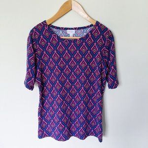 LulaRoe Large Gigi Short Sleeve Top